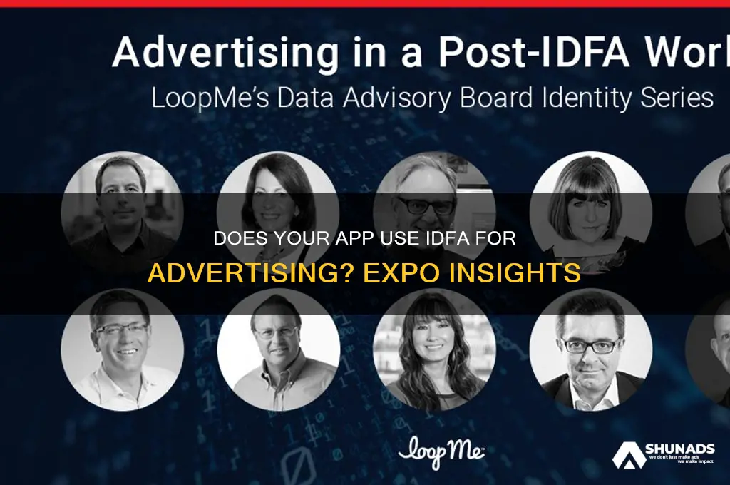 does this app use the advertising identifier idfa expo