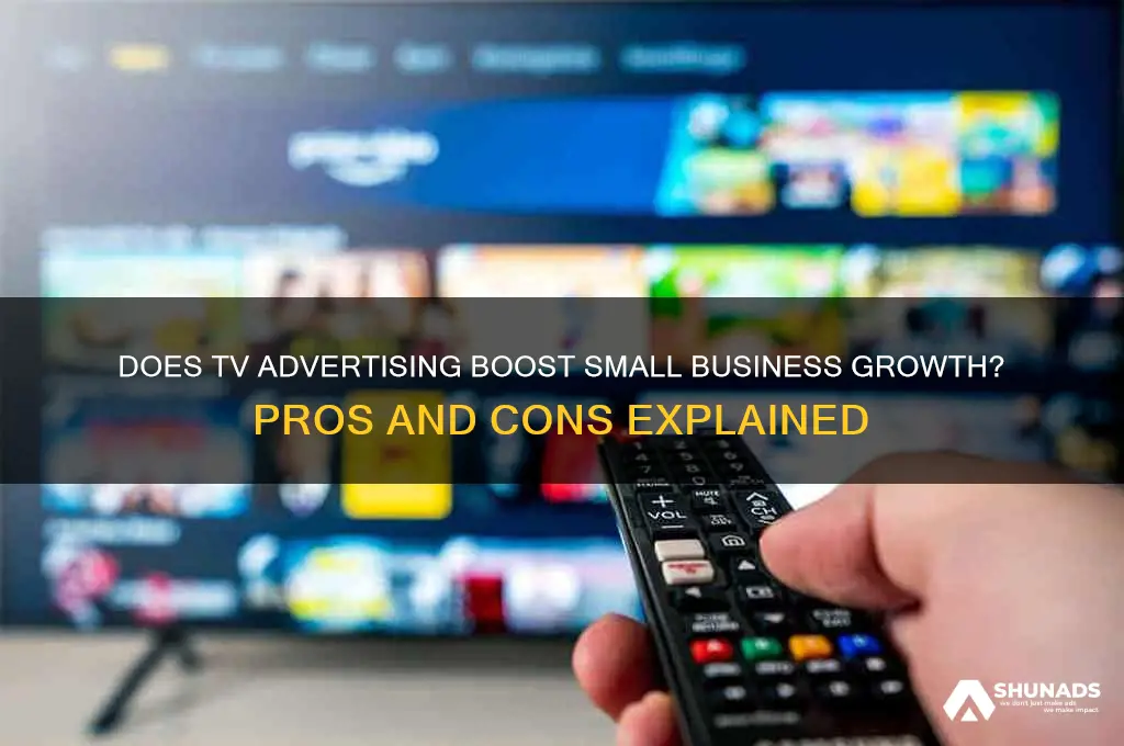does tv advertising work for small business