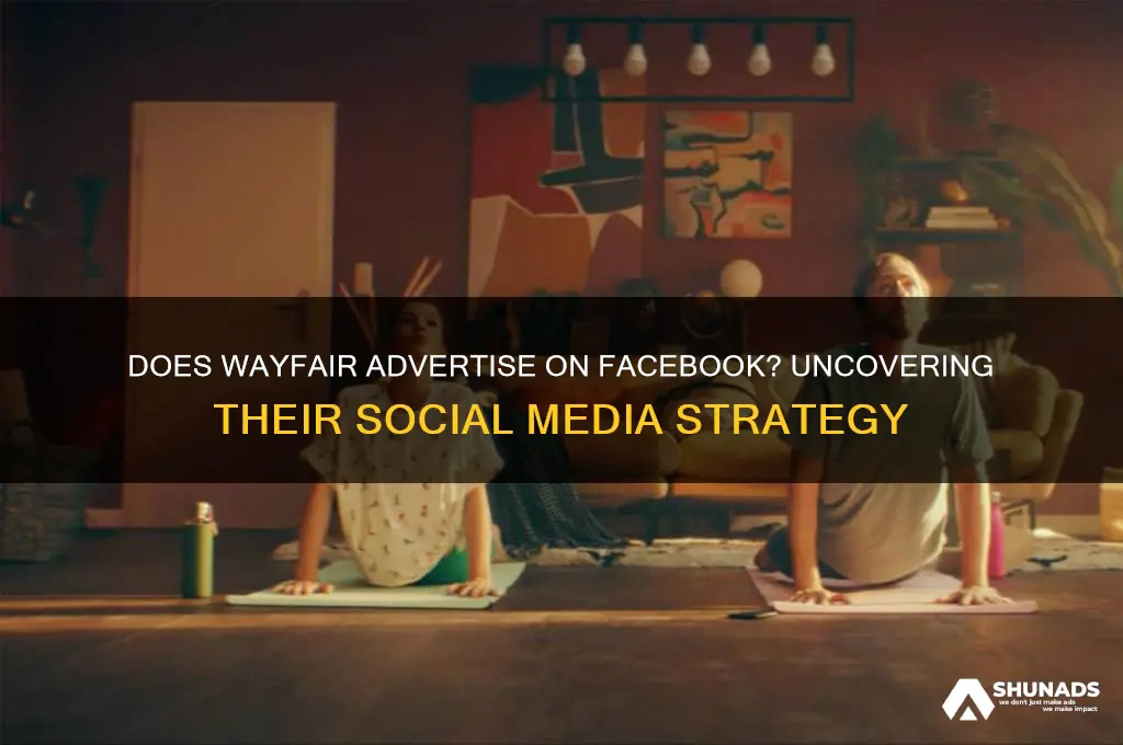 does wayfair advertise on facebook