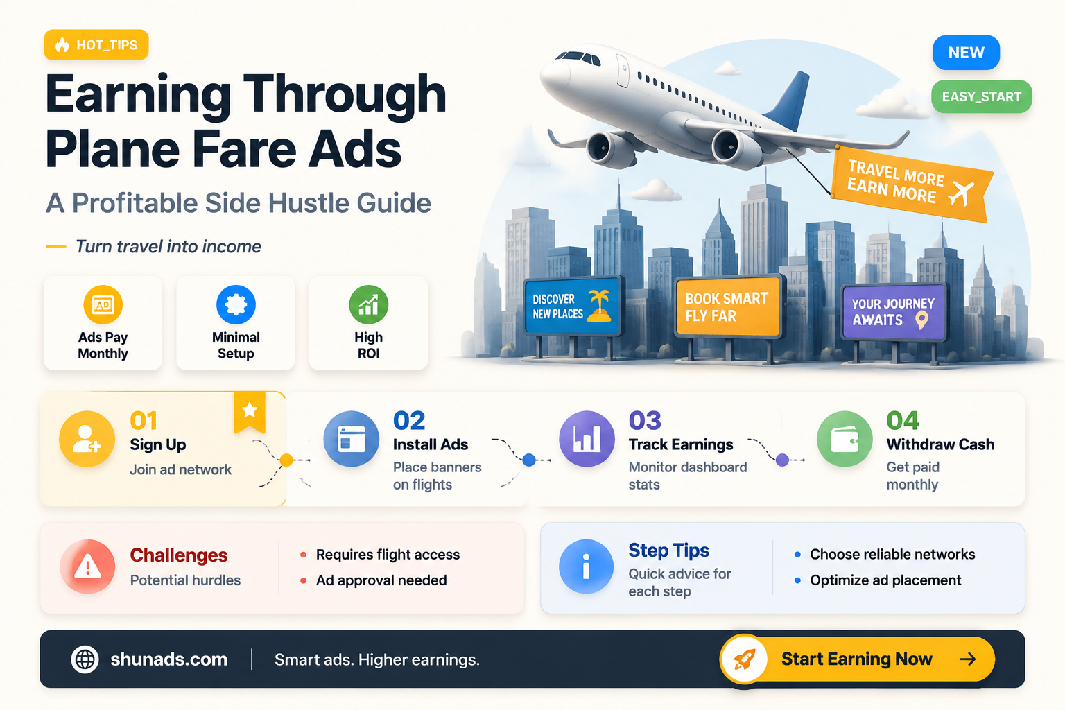 can i make money advertising plane fares
