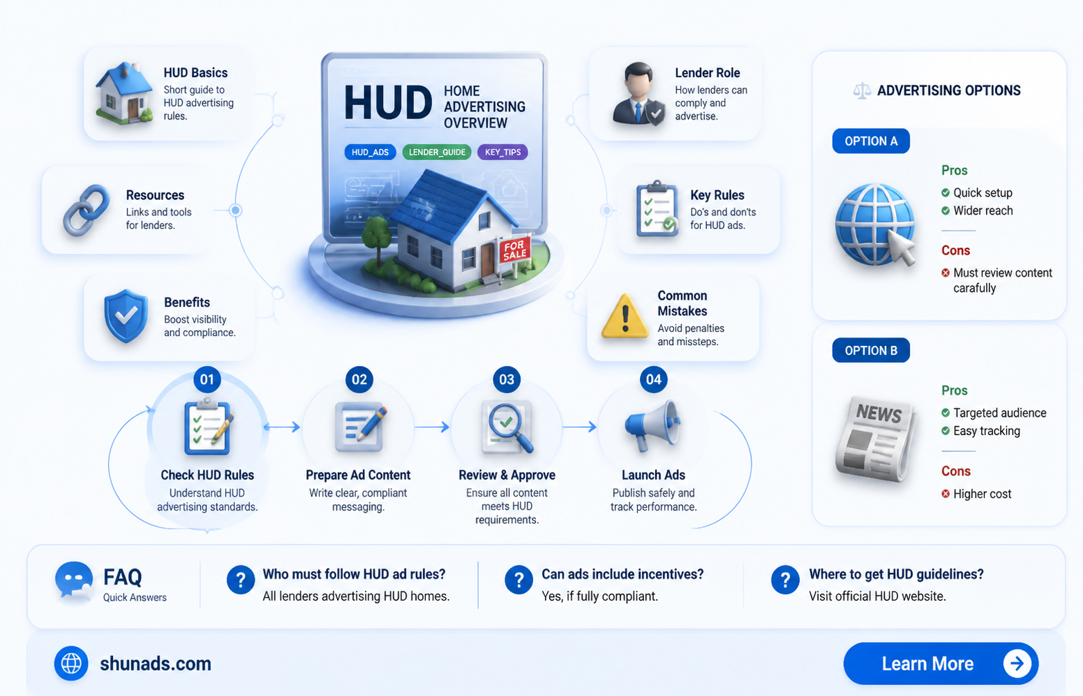 can a lender advertise hud homes
