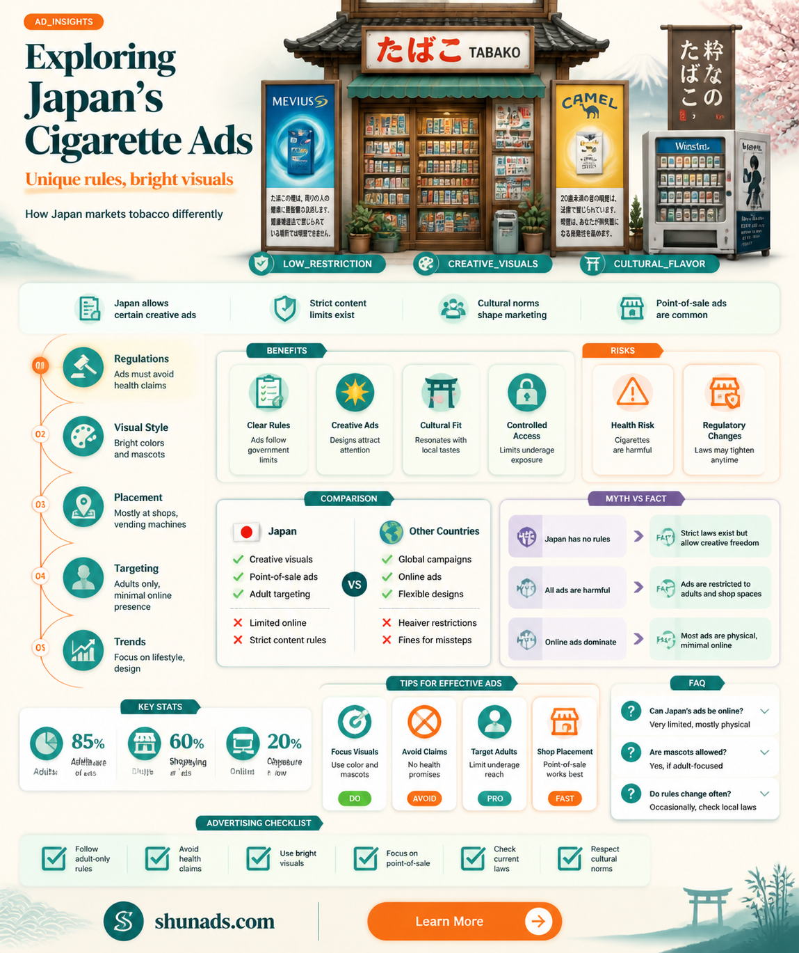 can advertise cigarettes in japan