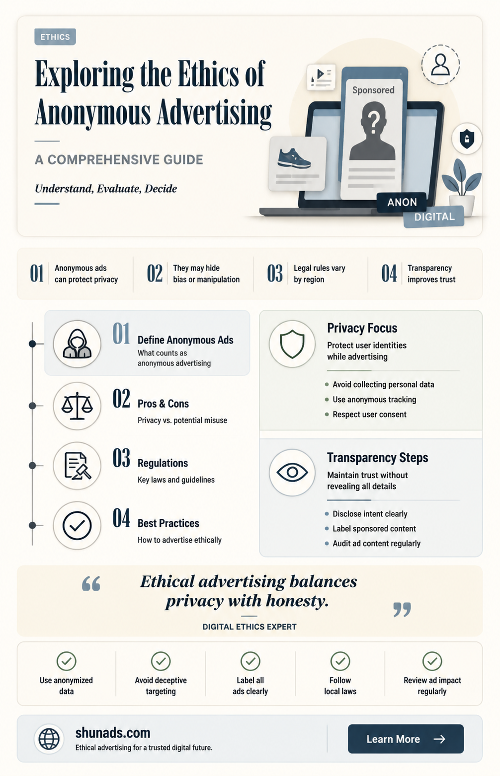 can an advertisement be annonymous
