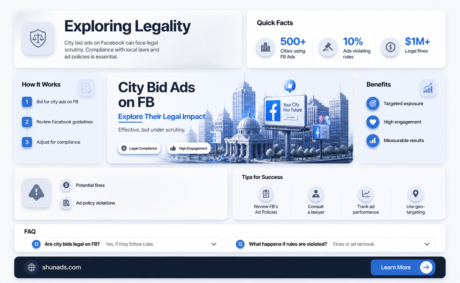 can a city advertise for bids on facebook