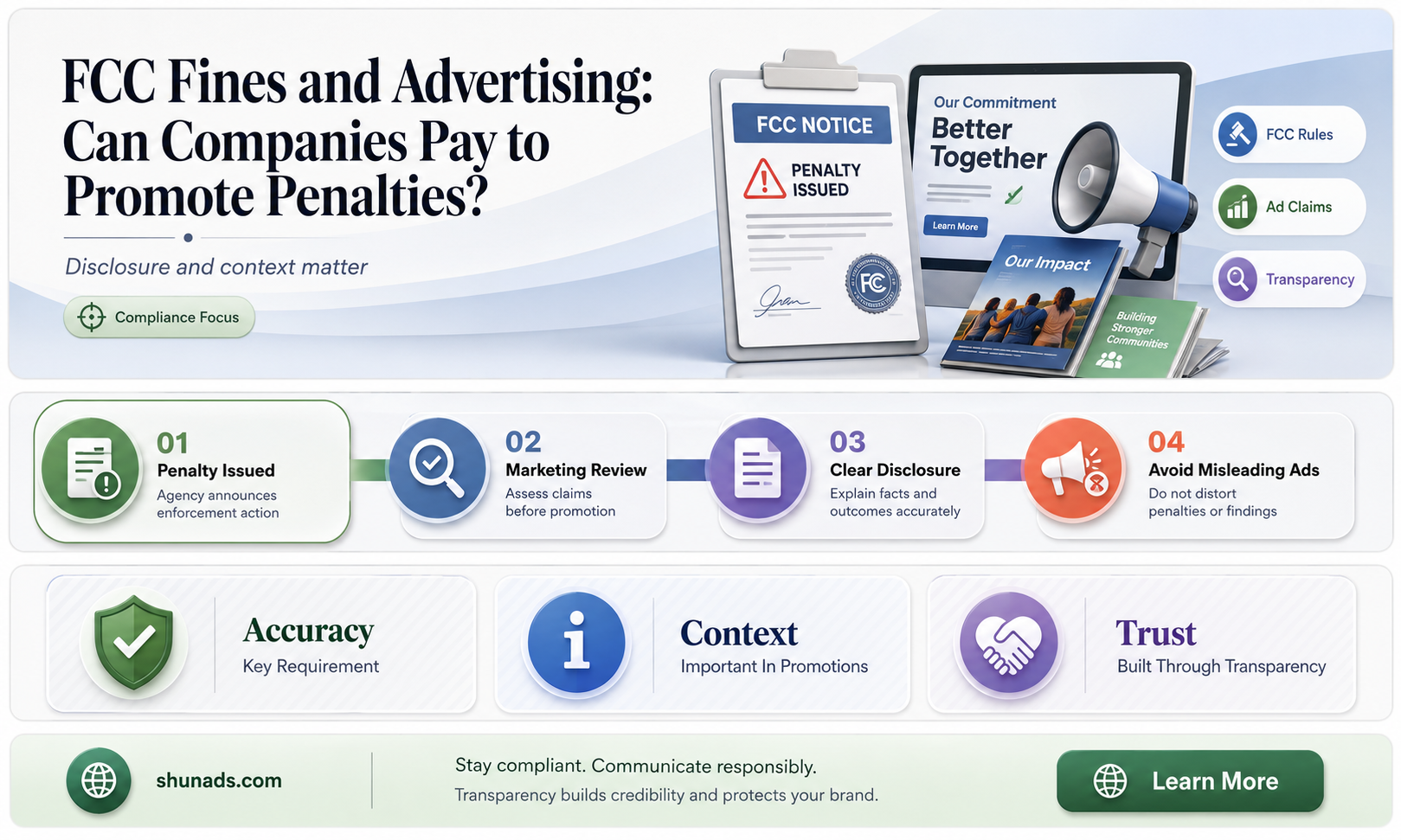 can the fcc advertising to pay a fine