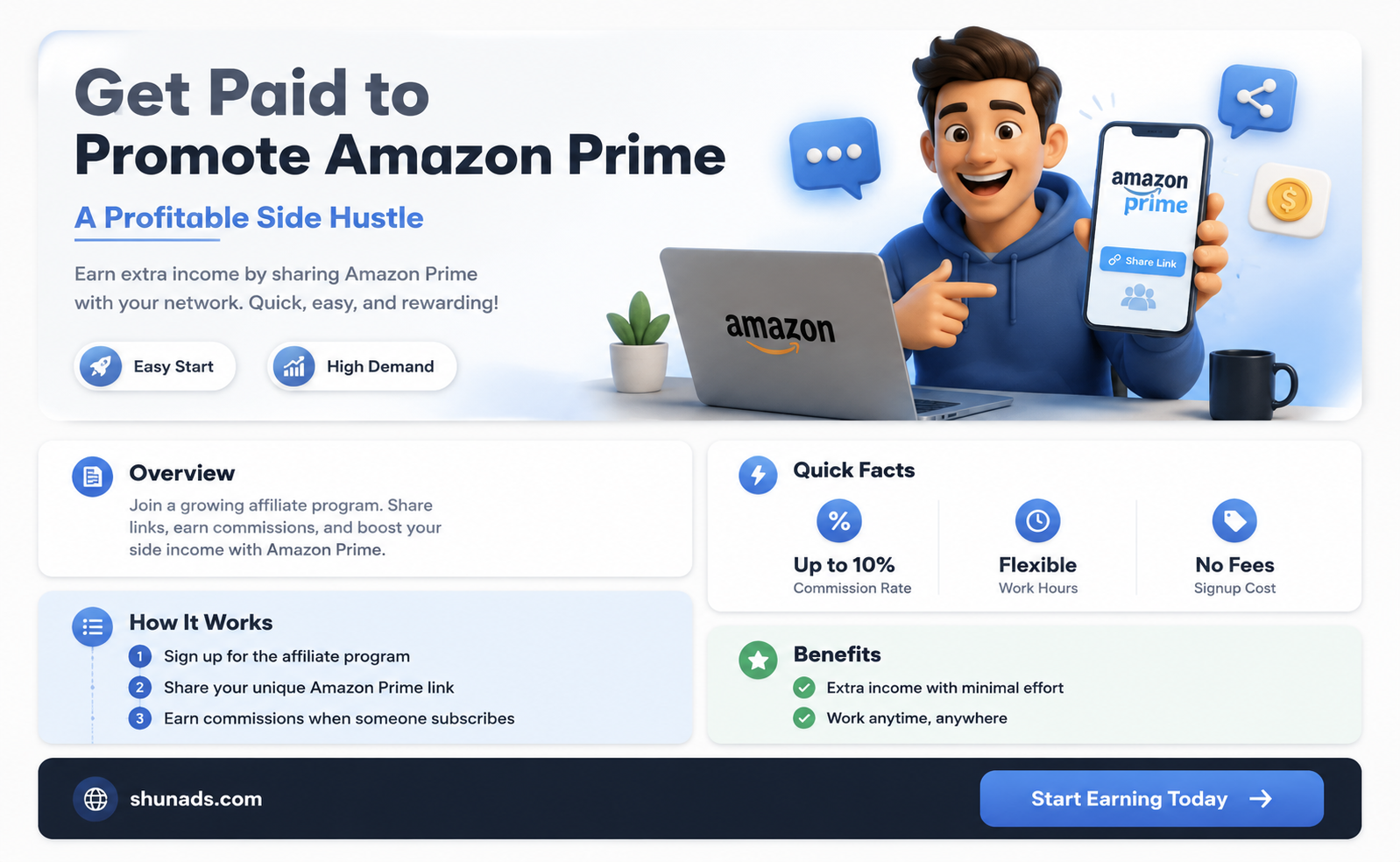 can i get paid to advertise amazon prime