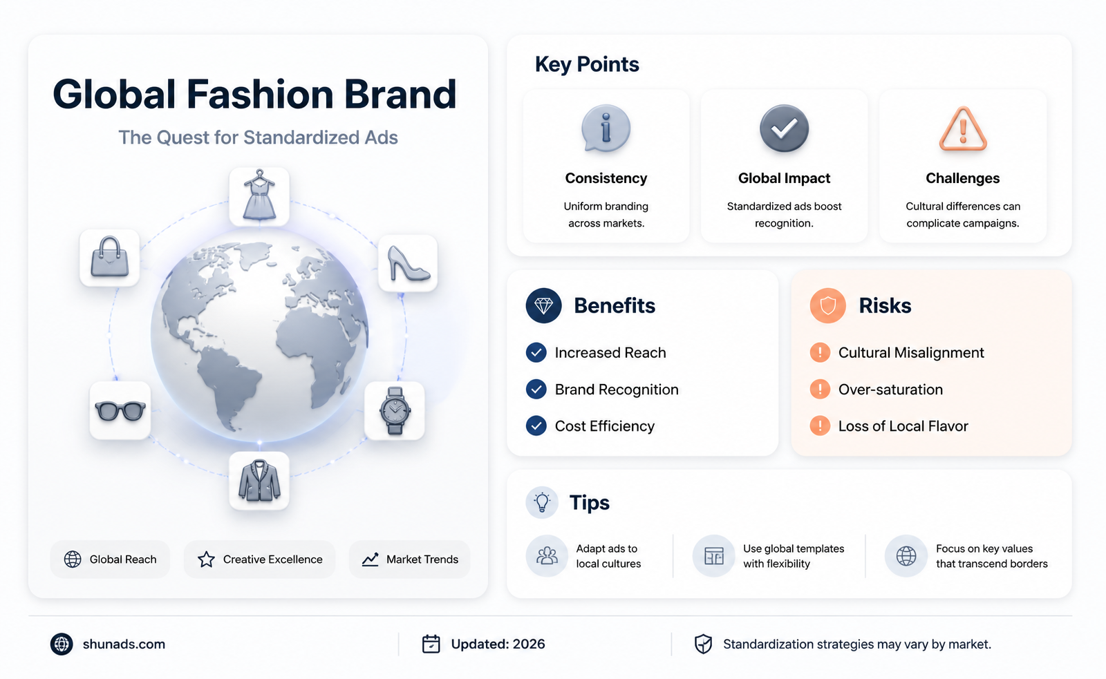 can a global fashion brand standardization its advertising