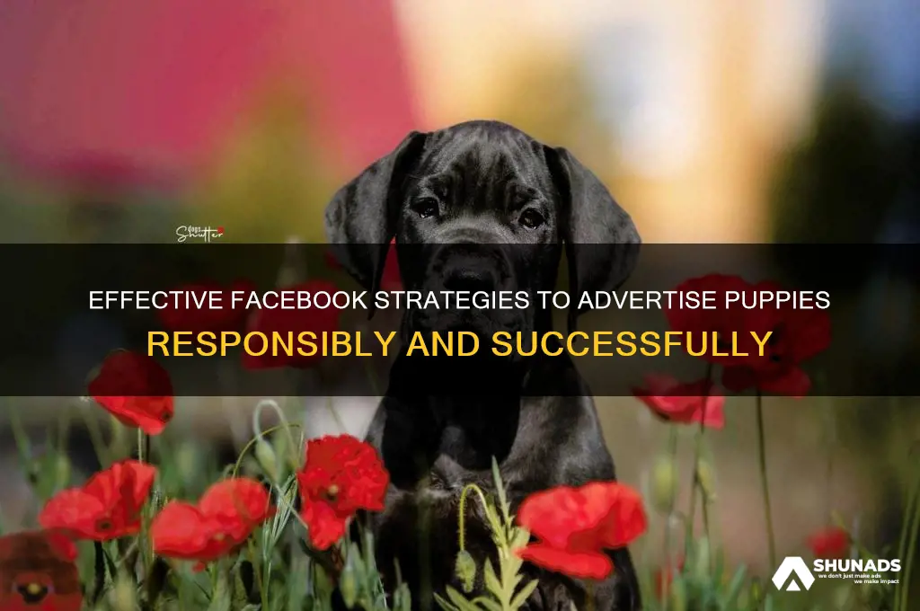 how advertise pupies on facebook