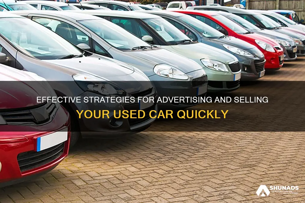how advertise selling a used car