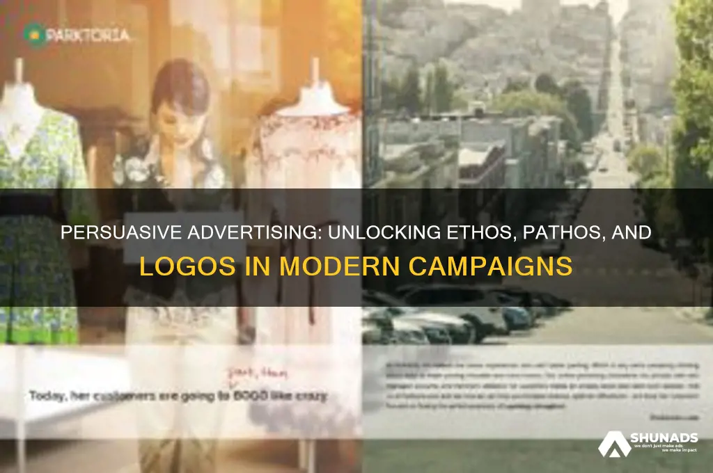 how advertisements use ethos pathos and logos