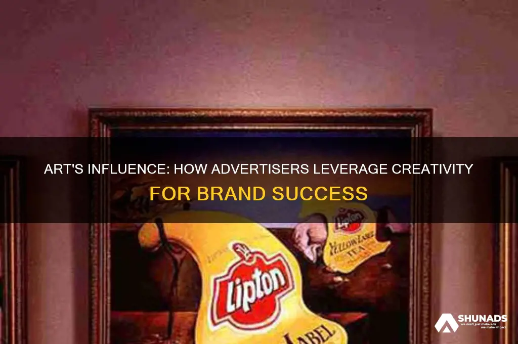 how advertisers use art
