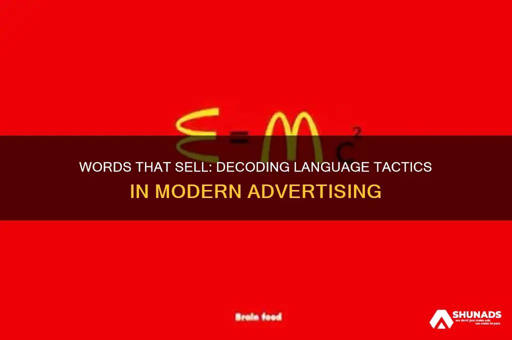 how advertisers use language to associate products with certain connotations
