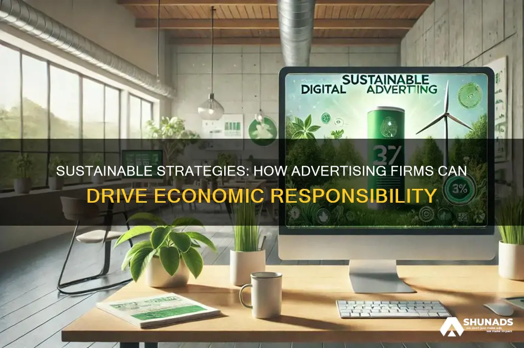 how advertising companies can be economically responsible