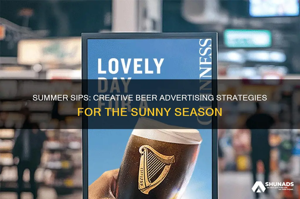 how beer companies advertise in the summer