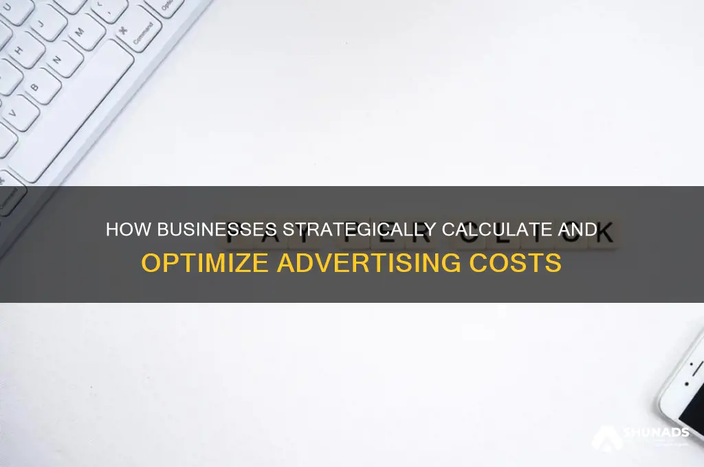 how business determine cost of advertising