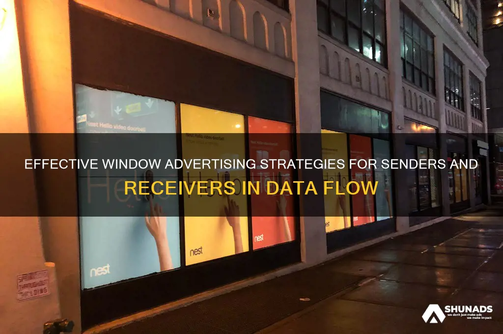 how can a sender and receiver both advertise their windows