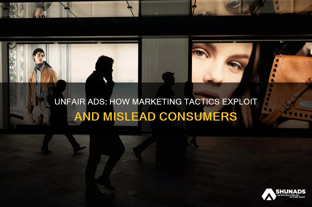 how can advertisements be unfair