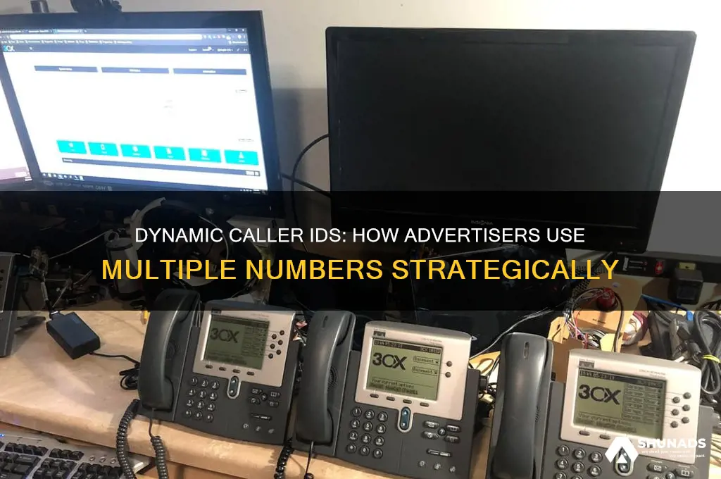 how can advertisers call with different numbers