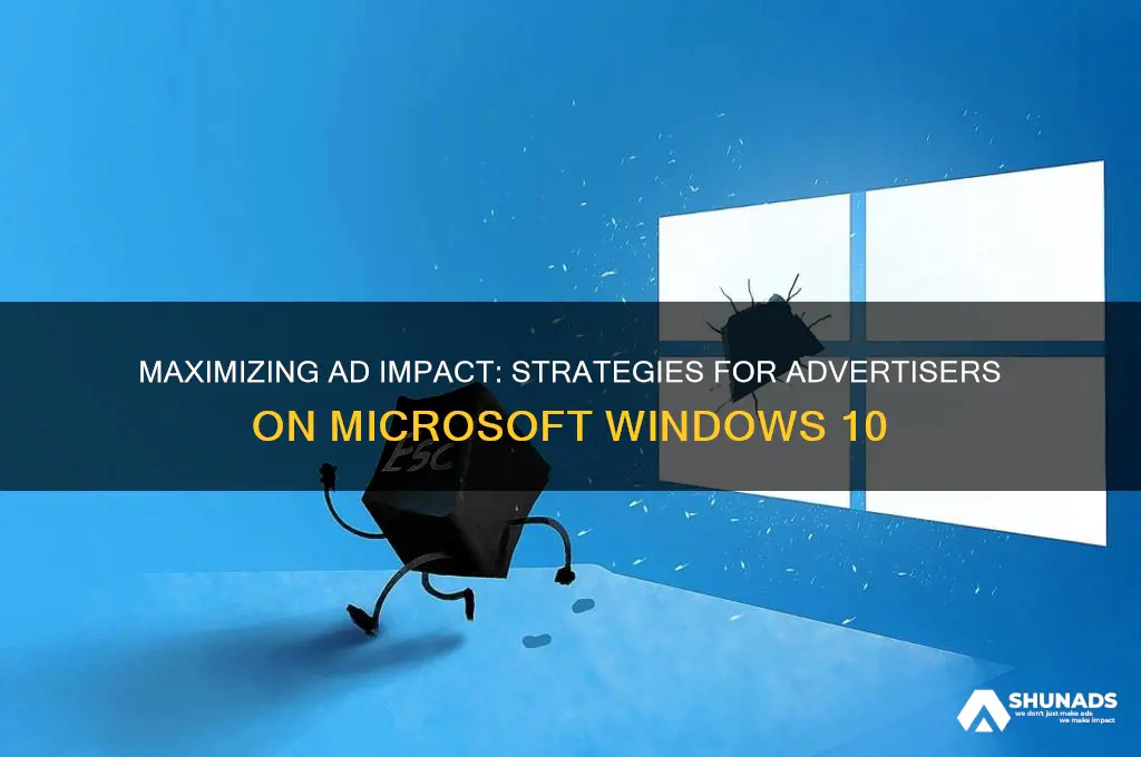 how can advertisers microsoft windows 10