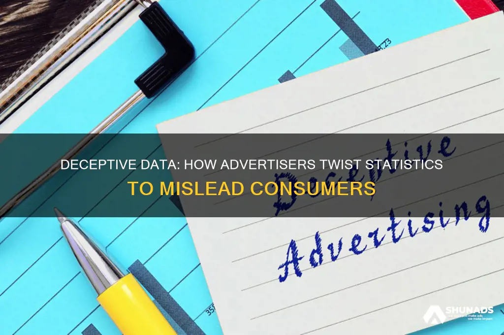 how can advertisers use statistics to mislead