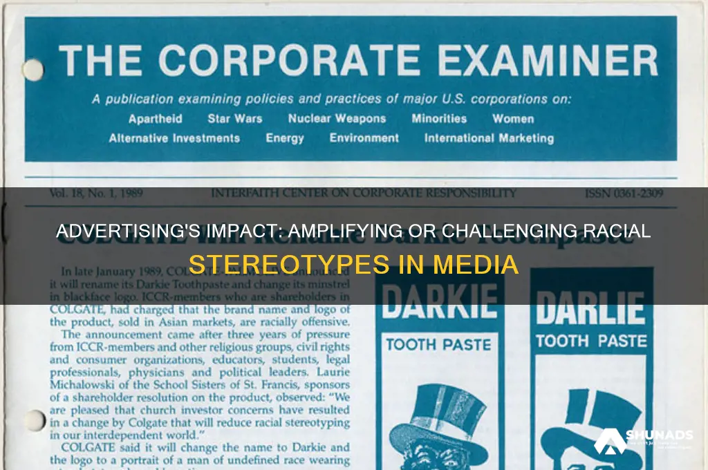 how can advertising affect racism