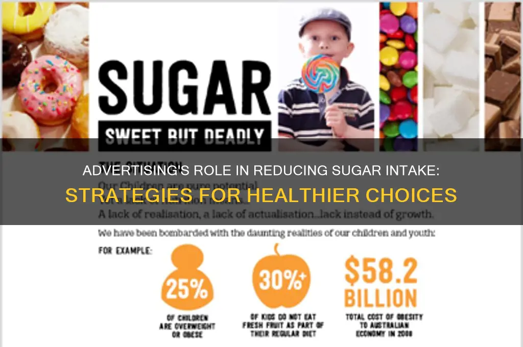 how can advertising help people eat less sugar