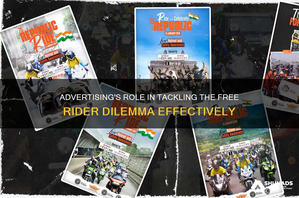 how can advertising solve the free rider problem