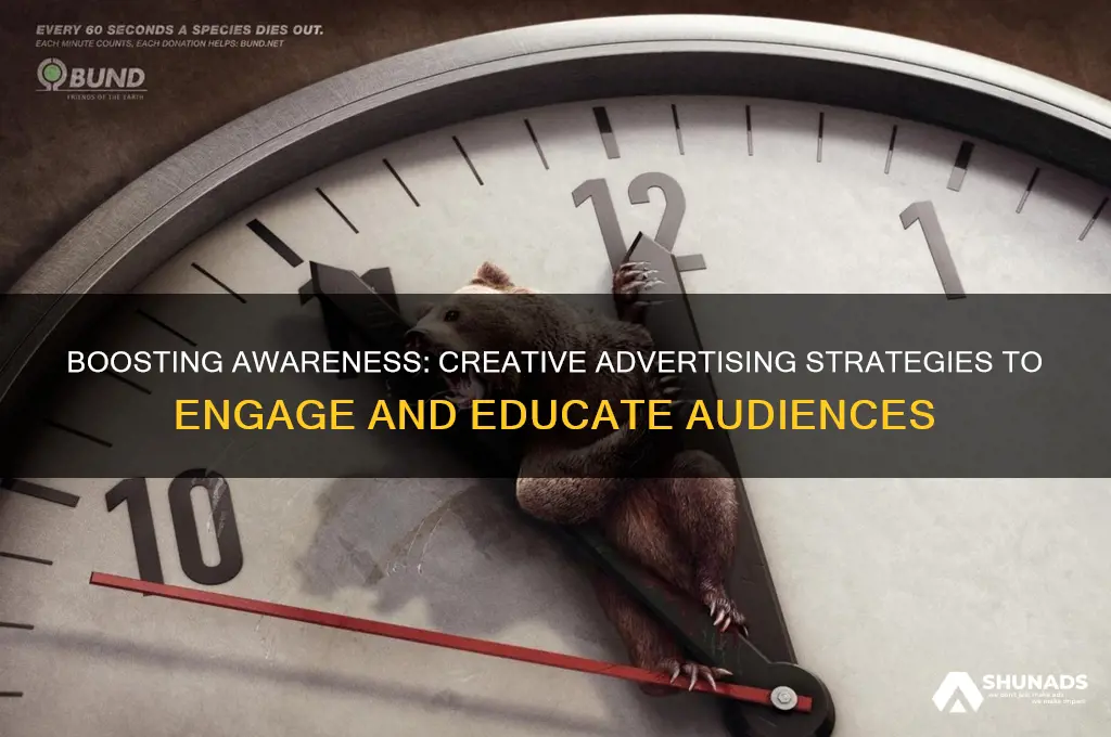 how can advertisments be used to increase awareness