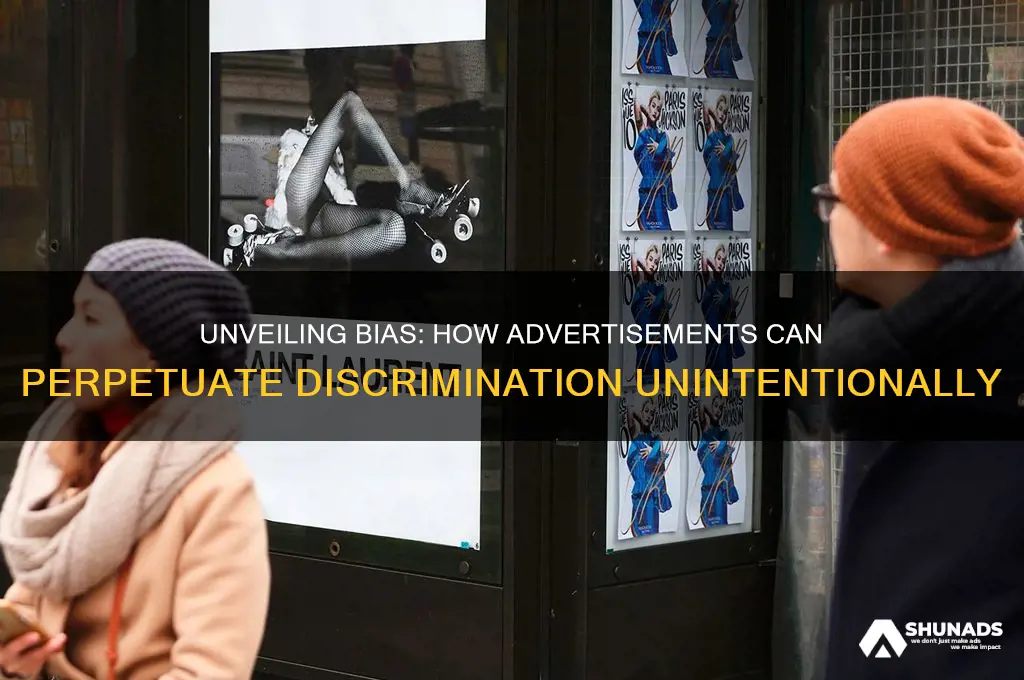 how can an advertisement discriminate