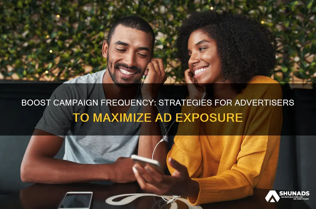 how can an advertiser increase frequency in a campaign