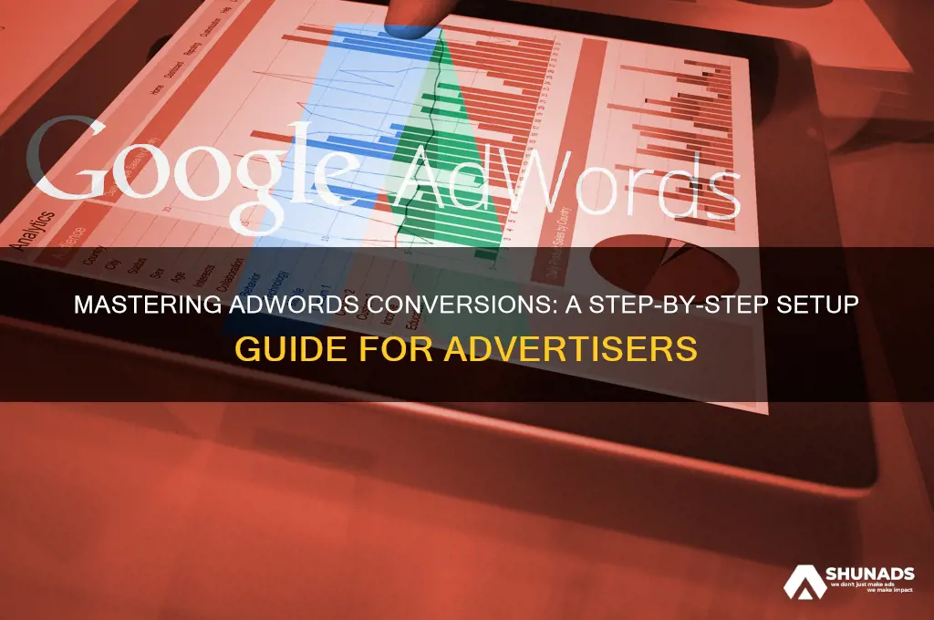 how can an advertiser set up adwords conversion