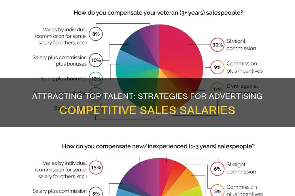 how can companies advertise huge sales salaries