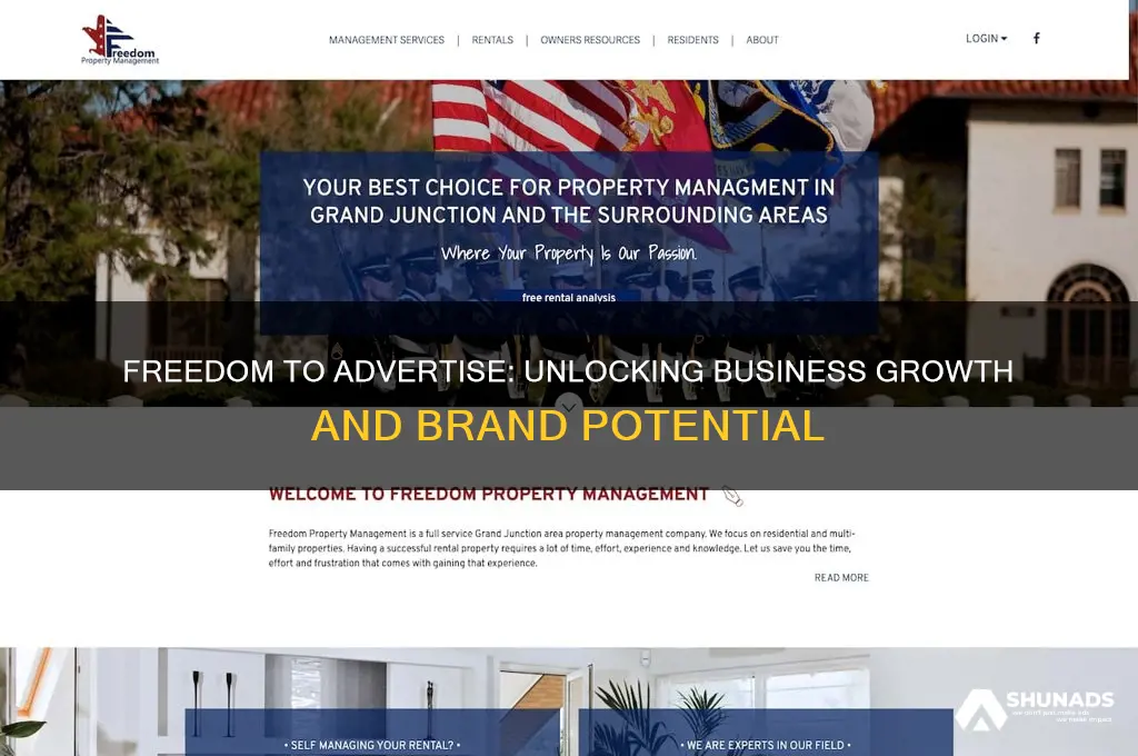 how can freedom to advertise impact a company