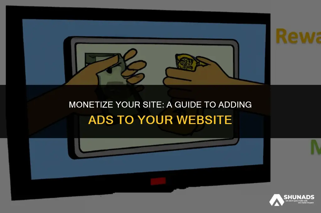 how can i add ads to my website