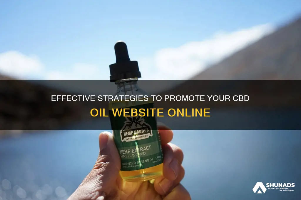 how can i advertise a cbd oil website