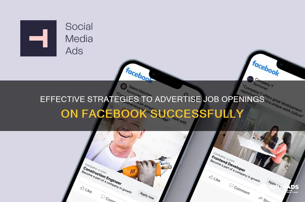 how can i advertise a job on facebook