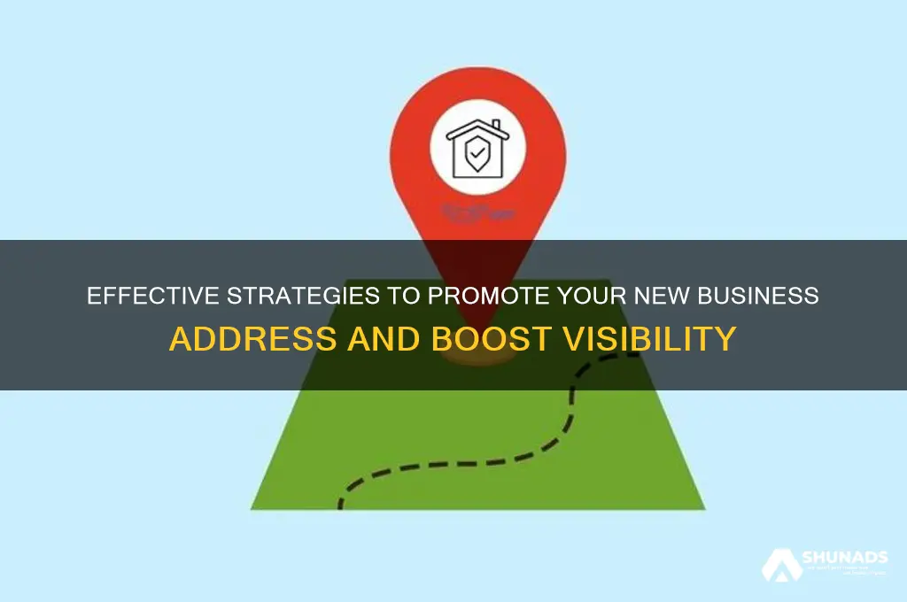 how can i advertise a new business address