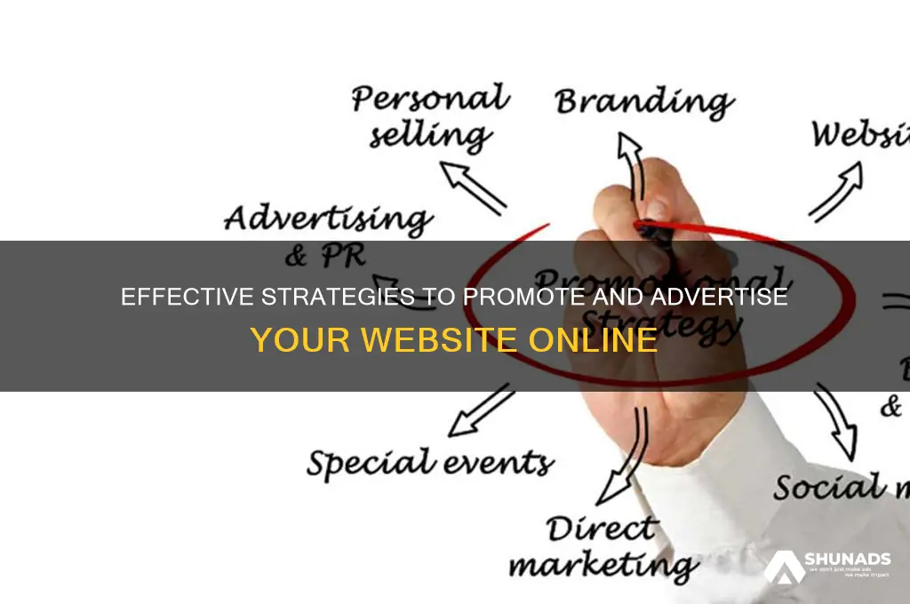 how can i advertise a website