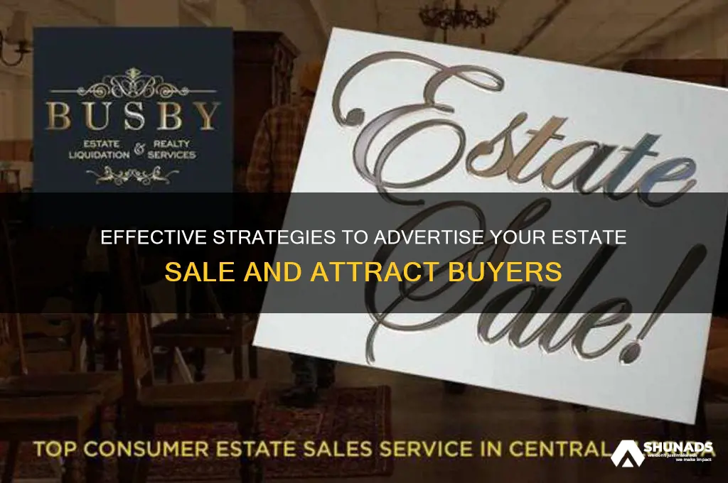 how can i advertise an estate sale