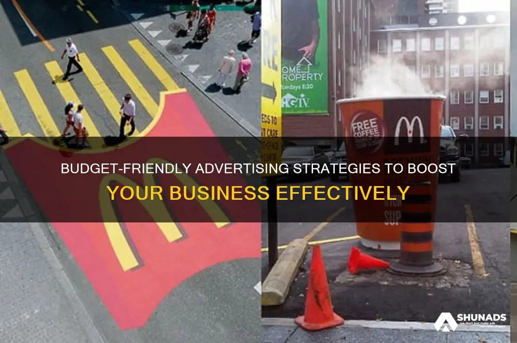 how can i advertise cheaply