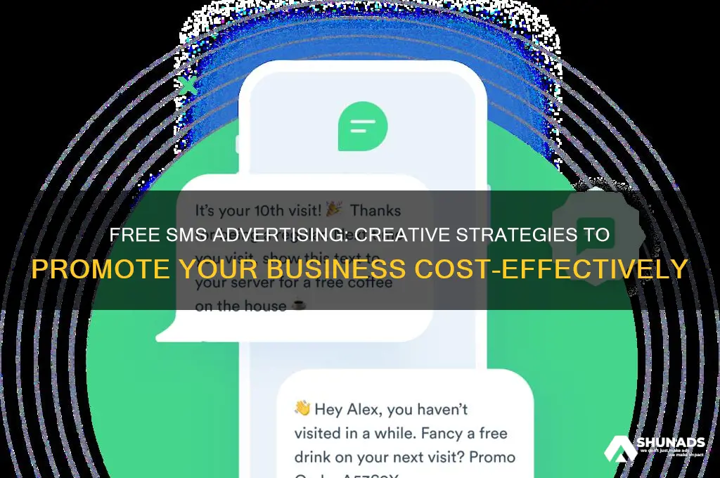 how can i advertise for free in sms