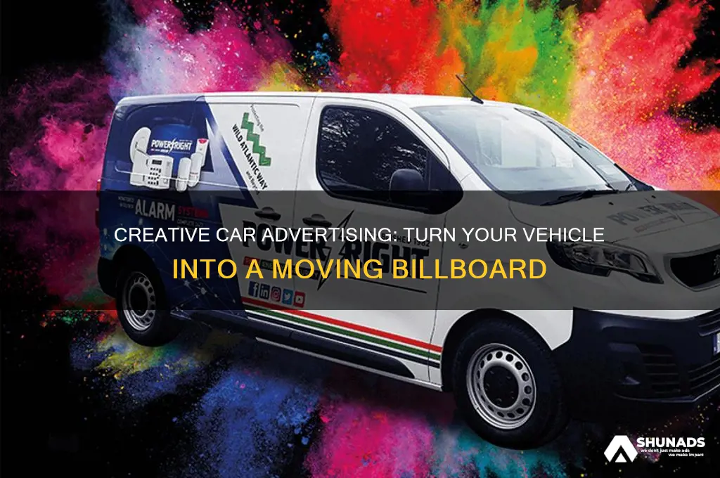 how can i advertise from my car