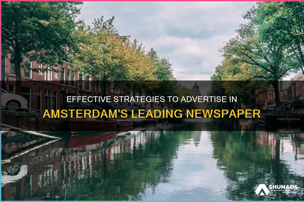 how can i advertise in the amsterdam newspapaer