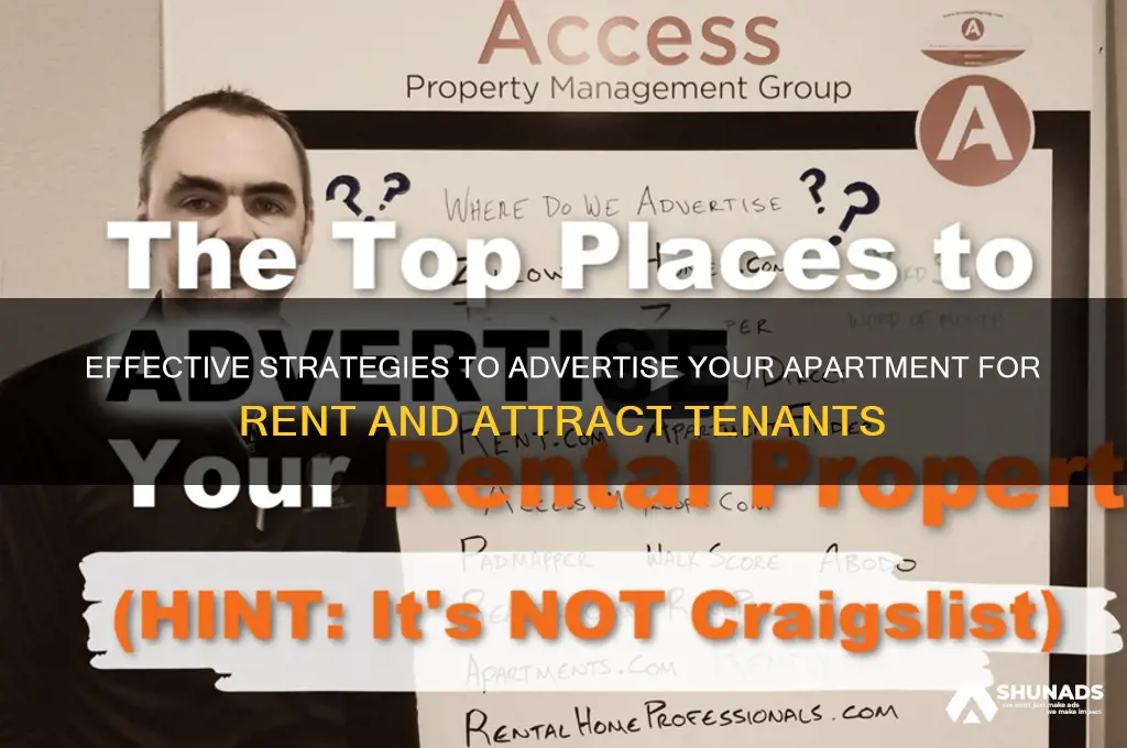 how can i advertise my apartment for rent