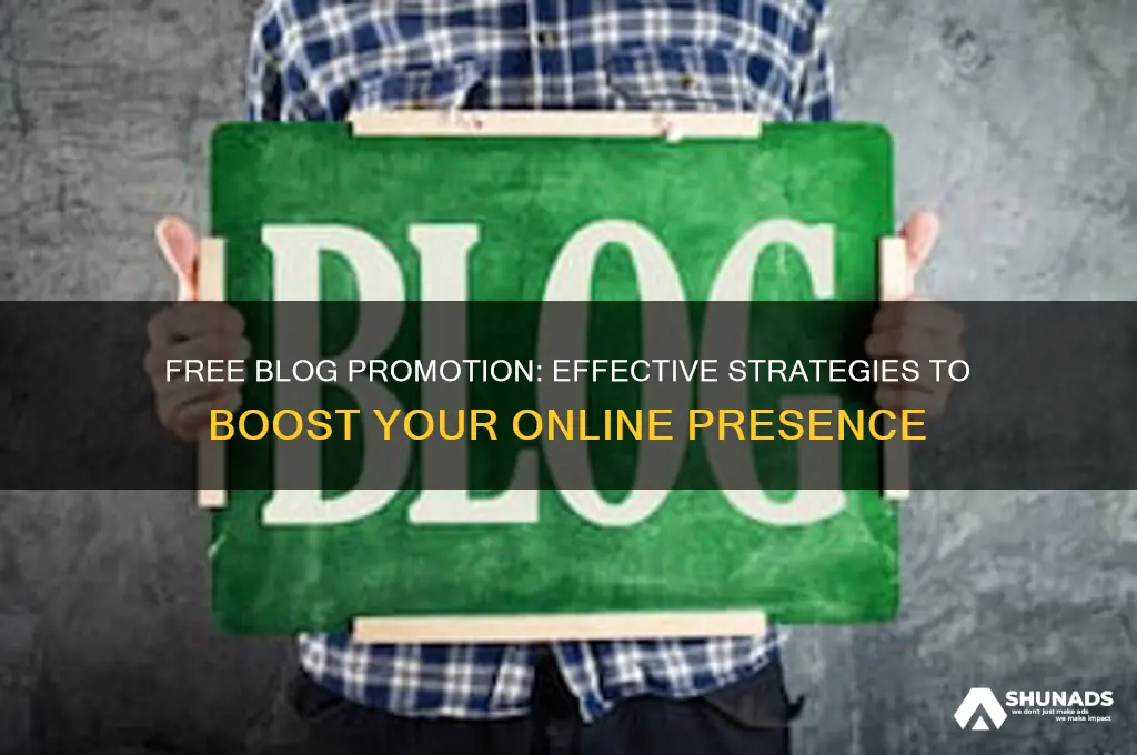 how can i advertise my blog for free