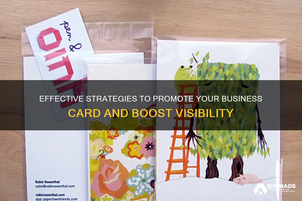 how can i advertise my business card