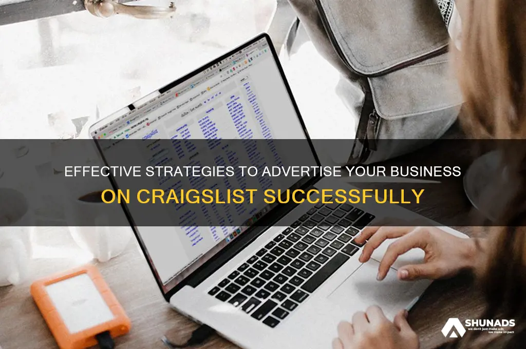 how can i advertise my business on craigslist