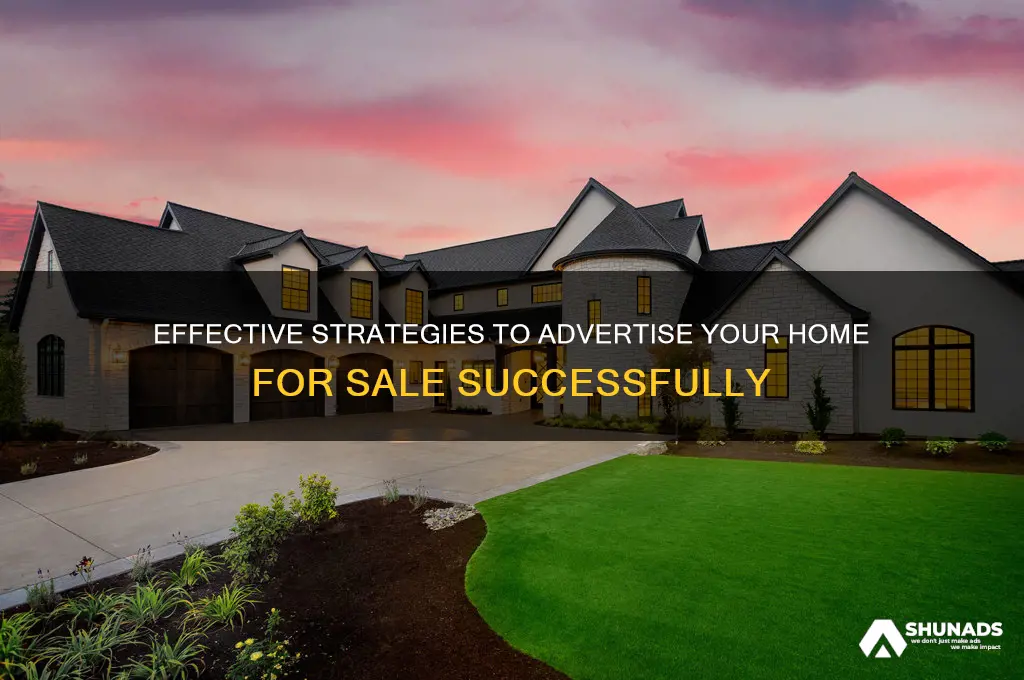 how can i advertise my home for sale