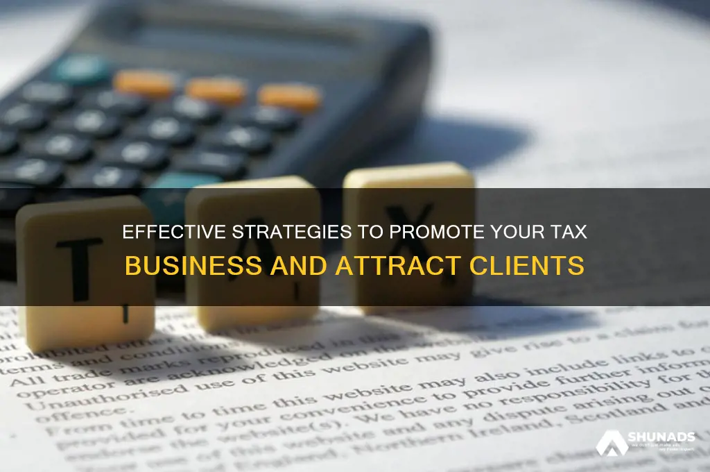 how can i advertise my tax business