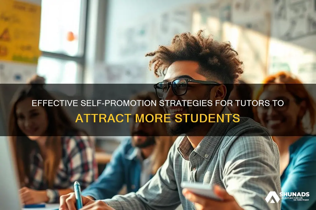 how can i advertise myself as a tutor